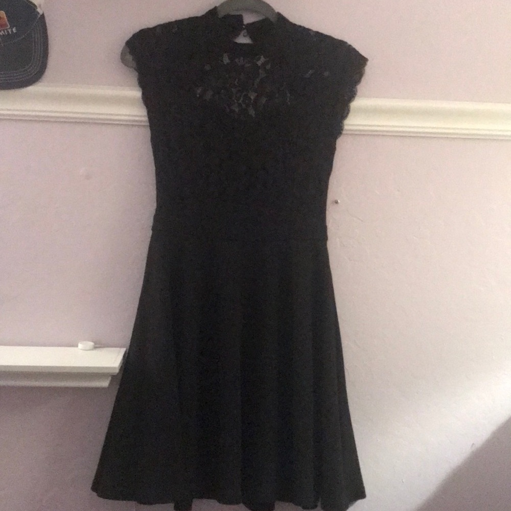 Black lace dress